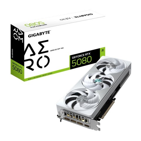 Gigabyte Karta graficzna Gigabyte GeForce RTX 5080 AERO OC 16GD SFF Gigabyte Karta graficzna Gigabyte GeForce RTX 5080 AERO OC 16GD SFF