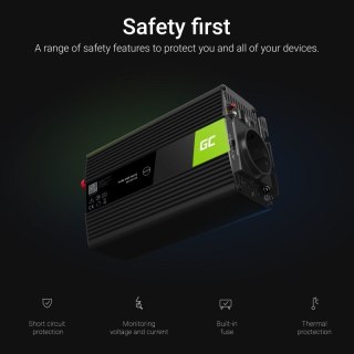 Green Cell GREEN CELL PRZETWORNICA INV08 12V-230V 1000W/2000W MODYFIKOWANA SINUSOIDA