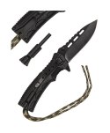 MIL-TEC Nóż składany Mil-Tec Paracord z krzesiwem - Camo