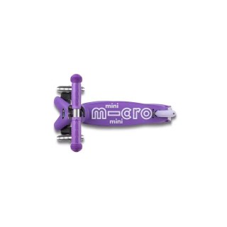 Micro Micro hulajnoga składana Mini DELUXE LED Purple