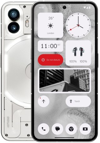 Nothing Phone Smartfon Nothing Phone 2 12/256GB 5G Biały (WYPRZEDAŻ)