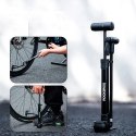 Rockbros Pompka rowerowa Rockbros 42310006001 z manometrem - czarna