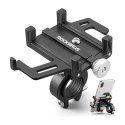 Rockbros Uchwyt rowerowy Rockbros 699-BK ze stopu aluminium do telefonu - czarny