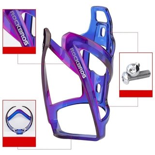 Rockbros Uchwyt rowerowy Rockbros FK338 na bidon - niebiesko-fioletowy