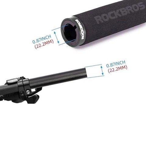 Rockbros Uchwyty rowerowe Rockbros BT1001BKBK z gąbki na kierownicę - czarne Rockbros Uchwyty rowerowe Rockbros BT1001BKBK z gąbki na kierownicę - czarne