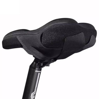 Rockbros Żelowy pokrowiec na siodełko rowerowe Rockbros LF047-B z silikonu rozmiar L - czarny
