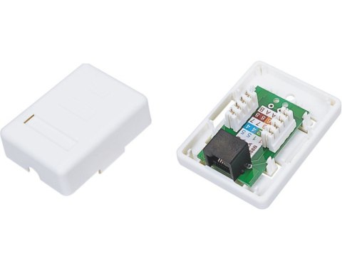 ALANTEC ALANTEC Gniazdo natynkowe UTP kat.5e 1xRJ45 ALANTEC ALANTEC Gniazdo natynkowe UTP kat.5e 1xRJ45