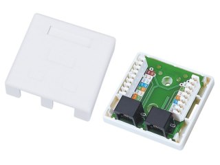 ALANTEC ALANTEC Gniazdo natynkowe UTP kat.5e 2xRJ45