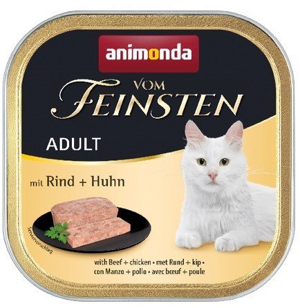 Animonda ANIMONDA Vom Feinsten Adult wołowina z kurczakiem - mokra karma dla kota - 100g Animonda ANIMONDA Vom Feinsten Adult wołowina z kurczakiem - mokra karma dla kota - 100g