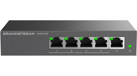 Grandstream Switch Grandstream PoE GWN7700P (4x PoE do 1000; 1x do 1000Mpbs) Grandstream Switch Grandstream PoE GWN7700P (4x PoE do 1000; 1x do 1000Mpbs)