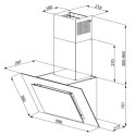 MAAN Okap MAAN Vertical Eco Duo Glass czarny front szkło 60 cm szer.