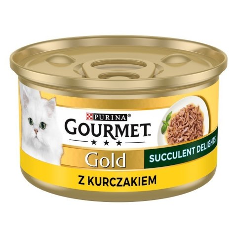PURINA NESTLE PURINA Gourmet Gold Succulent Delights Kurczak - mokra karma dla kota - 85g PURINA NESTLE PURINA Gourmet Gold Succulent Delights Kurczak - mokra karma dla kota - 85g