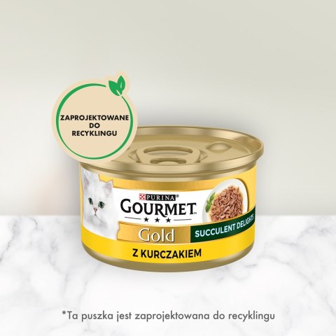 PURINA NESTLE PURINA Gourmet Gold Succulent Delights Kurczak - mokra karma dla kota - 85g PURINA NESTLE PURINA Gourmet Gold Succulent Delights Kurczak - mokra karma dla kota - 85g