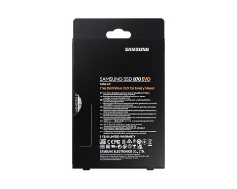 Samsung Dysk SSD Samsung 870 EVO 1TB MZ-77E1T0BW SATA Samsung Dysk SSD Samsung 870 EVO 1TB MZ-77E1T0BW SATA