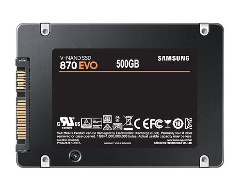 Samsung Dysk SSD Samsung 870 EVO 500GB MZ-77E500BW SATA Samsung Dysk SSD Samsung 870 EVO 500GB MZ-77E500BW SATA