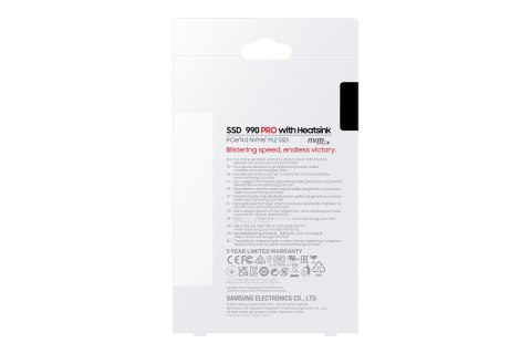 Samsung Dysk SSD Samsung 990 PRO 2TB M.2 2280 PCI-E x4 Gen4 NVMe Samsung Dysk SSD Samsung 990 PRO 2TB M.2 2280 PCI-E x4 Gen4 NVMe