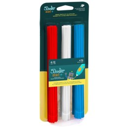 3Doodler FILAMENT 3DOODLER START EKO, 2.5MM, 75 SZTUK, 3 KOLORY, CZER, BIAŁY, NIEB 3DS-ECO-MIX1-75