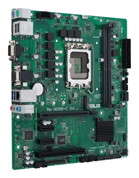 ASUS Płyta główna ASUS PRO H610M-C D4-CSM ASUS Płyta główna ASUS PRO H610M-C D4-CSM