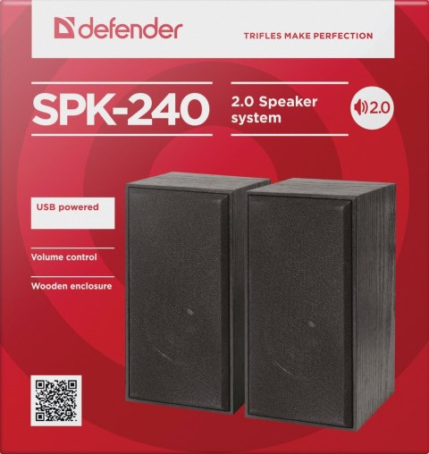 Defender DEFENDER GŁOŚNIKI SPK-240 6W 2.0 USB 65224 Defender DEFENDER GŁOŚNIKI SPK-240 6W 2.0 USB 65224