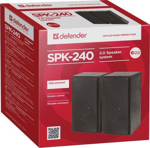 Defender DEFENDER GŁOŚNIKI SPK-240 6W 2.0 USB 65224 Defender DEFENDER GŁOŚNIKI SPK-240 6W 2.0 USB 65224