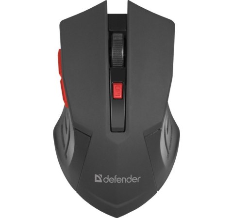 Defender DEFENDER MYSZ BEZPRZEWODOWA ACCURA MM-275 RF CZARNO-CZERWONA OPTICAL 1600DPI 6P 52276 Defender DEFENDER MYSZ BEZPRZEWODOWA ACCURA MM-275 RF CZARNO-CZERWONA OPTICAL 1600DPI 6P 52276