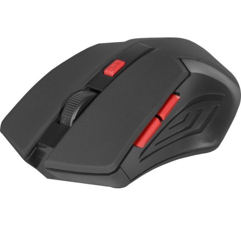 Defender DEFENDER MYSZ BEZPRZEWODOWA ACCURA MM-275 RF CZARNO-CZERWONA OPTICAL 1600DPI 6P 52276 Defender DEFENDER MYSZ BEZPRZEWODOWA ACCURA MM-275 RF CZARNO-CZERWONA OPTICAL 1600DPI 6P 52276