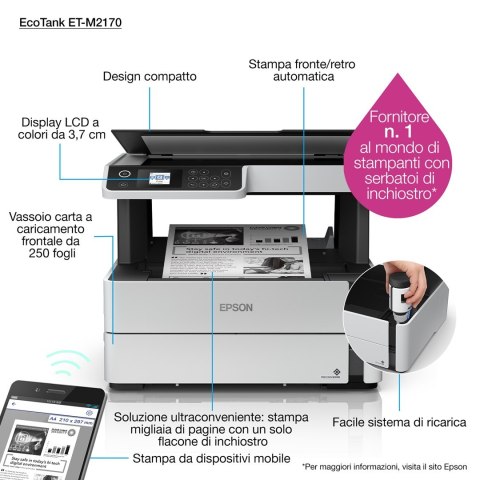 Epson Urządzenie wielofunkcyjne Epson EcoTank M2170 Epson Urządzenie wielofunkcyjne Epson EcoTank M2170