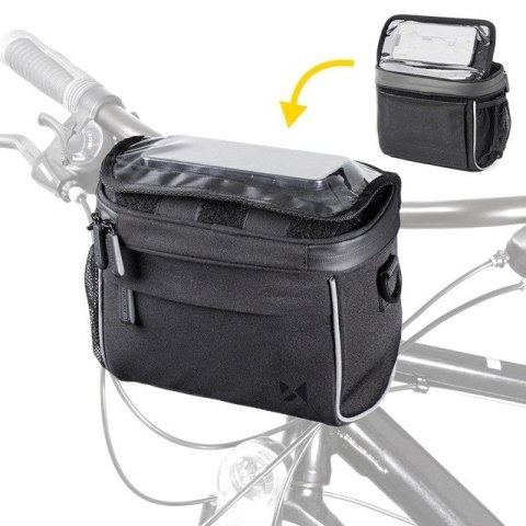 Wozinsky Wozinsky torba rowerowa na kierownicę torba rowerowa na ramię czarna (WBHBB-01) Wozinsky Wozinsky torba rowerowa na kierownicę torba rowerowa na ramię czarna (WBHBB-01)