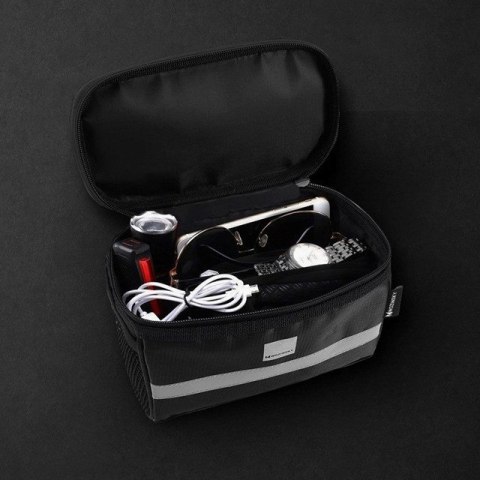 Wozinsky Wozinsky torba rowerowa na kierownicę z etui na telefon 2 l czarny (WBB12BK) Wozinsky Wozinsky torba rowerowa na kierownicę z etui na telefon 2 l czarny (WBB12BK)