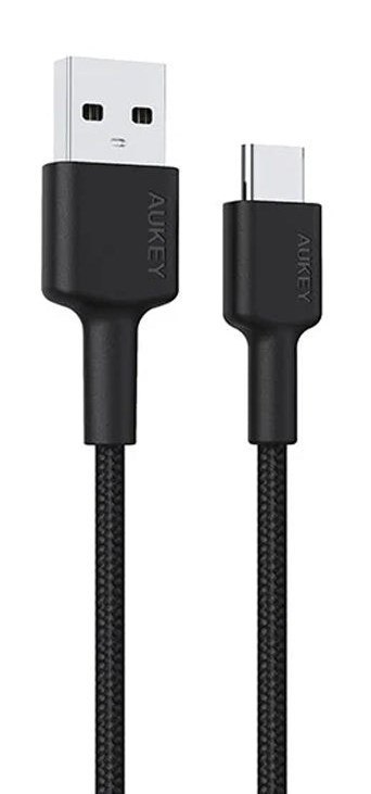 AUKEY AUKEY CB-CD30 KABEL USB-C QC PD 0.9M 3A NYLON AUKEY AUKEY CB-CD30 KABEL USB-C QC PD 0.9M 3A NYLON