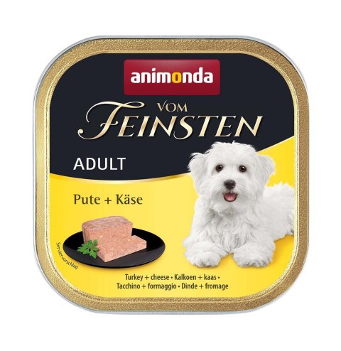 Animonda ANIMONDA Vom Feinsten indyk z żółtym serem - mokra karma dla psa - 150g Animonda ANIMONDA Vom Feinsten indyk z żółtym serem - mokra karma dla psa - 150g