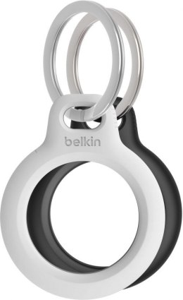 Belkin BELKIN ETUI AIRTAG Z KÓŁKIEM 2 SZT CZARNE/BIAŁE