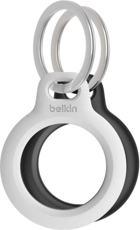Belkin BELKIN ETUI AIRTAG Z KÓŁKIEM 2 SZT CZARNE/BIAŁE Belkin BELKIN ETUI AIRTAG Z KÓŁKIEM 2 SZT CZARNE/BIAŁE