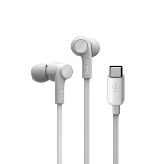 Belkin BELKIN SŁUCHAWKI PRZEWODOWE USB-C DOUSZNE BIAŁE