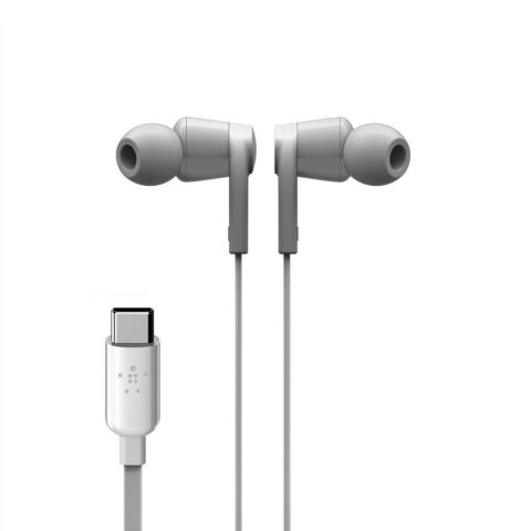 Belkin BELKIN SŁUCHAWKI PRZEWODOWE USB-C DOUSZNE BIAŁE Belkin BELKIN SŁUCHAWKI PRZEWODOWE USB-C DOUSZNE BIAŁE