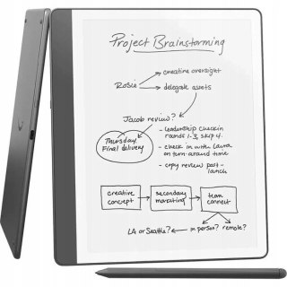 KINDLE Ebook New Kindle Scribe - 2024 release 10.2" glare-free 32GB Wi-Fi (Without Lockscreen Ads) with Premium Pen Tungsten
