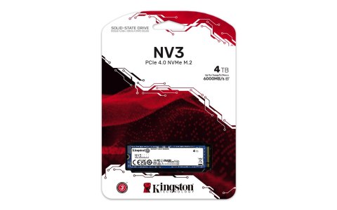Kingston Kingston DYSK SSD 4000G NV3 M.2 2280 PCIe 4.0 NVMe Kingston Kingston DYSK SSD 4000G NV3 M.2 2280 PCIe 4.0 NVMe