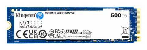 Kingston Kingston DYSK SSD 500G NV3 M.2 2280 PCIe 4.0 NVMe Kingston Kingston DYSK SSD 500G NV3 M.2 2280 PCIe 4.0 NVMe