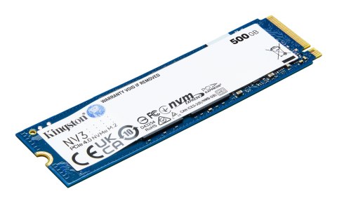 Kingston Kingston DYSK SSD 500G NV3 M.2 2280 PCIe 4.0 NVMe Kingston Kingston DYSK SSD 500G NV3 M.2 2280 PCIe 4.0 NVMe