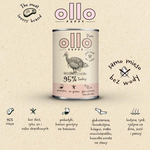 OLLO Ollo Puppy Pure Indyk 850g OLLO Ollo Puppy Pure Indyk 850g