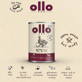 OLLO Ollo Pure Kaczka z Jabłkiem 400g