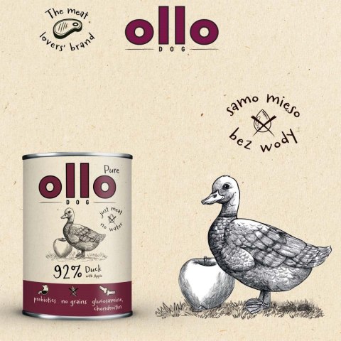 OLLO Ollo Pure Kaczka z Jabłkiem 400g OLLO Ollo Pure Kaczka z Jabłkiem 400g