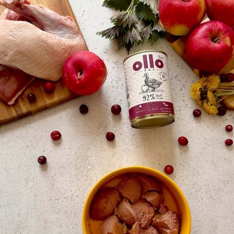 OLLO Ollo Pure Kaczka z Jabłkiem 400g OLLO Ollo Pure Kaczka z Jabłkiem 400g