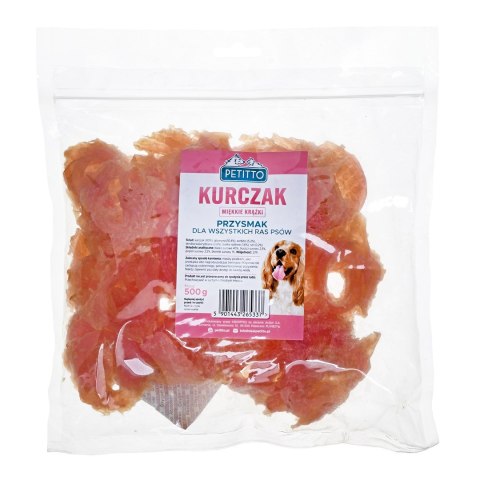 PETITTO PETITTO Miękkie krążki z kurczaka 500G PETITTO PETITTO Miękkie krążki z kurczaka 500G