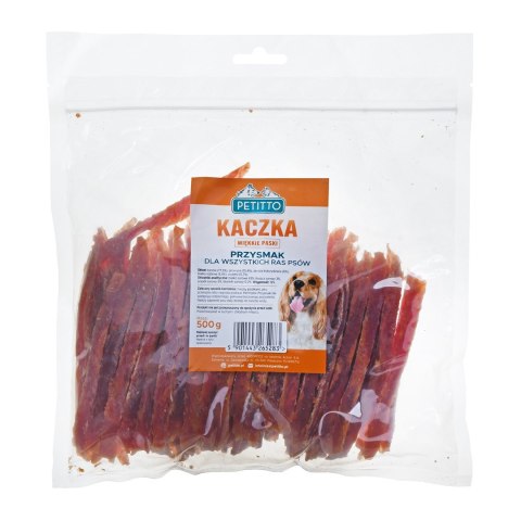 PETITTO PETITTO Miękkie paski z kaczki 500G PETITTO PETITTO Miękkie paski z kaczki 500G
