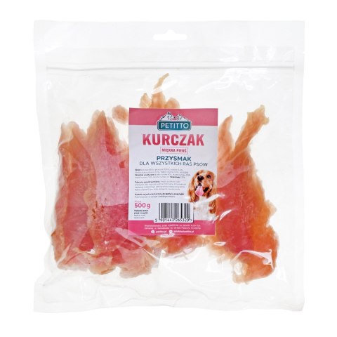 PETITTO PETITTO Miękkie piersi z kurczaka 500G PETITTO PETITTO Miękkie piersi z kurczaka 500G