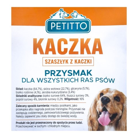 PETITTO PETITTO Szaszłyk z kaczki 500G PETITTO PETITTO Szaszłyk z kaczki 500G