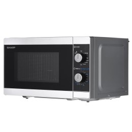 SHARP Kuchenka mikrofalowa SHARP YC-MG01E-S (800W; 20l; kolor srebrny)