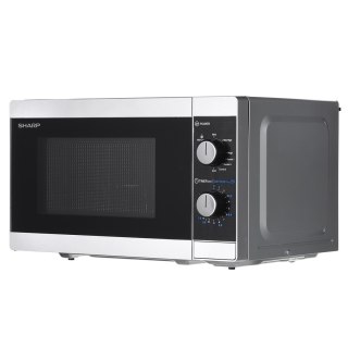 SHARP Kuchenka mikrofalowa SHARP YC-MG01E-S (800W; 20l; kolor srebrny)