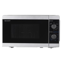 SHARP Kuchenka mikrofalowa SHARP YC-MG01E-S (800W; 20l; kolor srebrny)